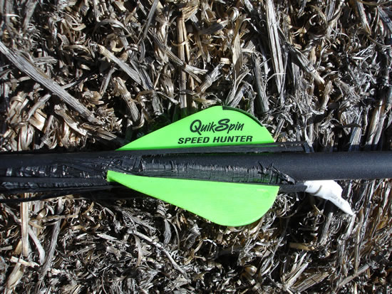 50 yard Robin Hood Shot with Series 22 Shafts and NAP QuikSpin Speed Hunter Vanes