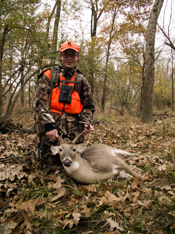 Dallen with his first Whitetail Buck