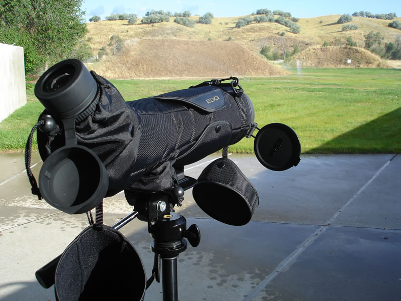 Nikon spotting scope at shooting range
