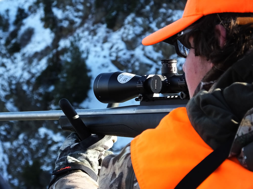 Mule Deer Hunting X-Bolt Rifle with Vortex Viper HSLR Scope