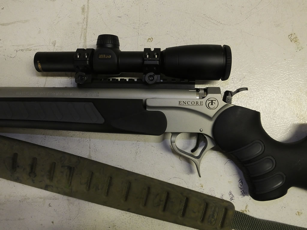 Thompson Center Encore Pro Hunter, EGW Rail, 1x20 Nikon Scope