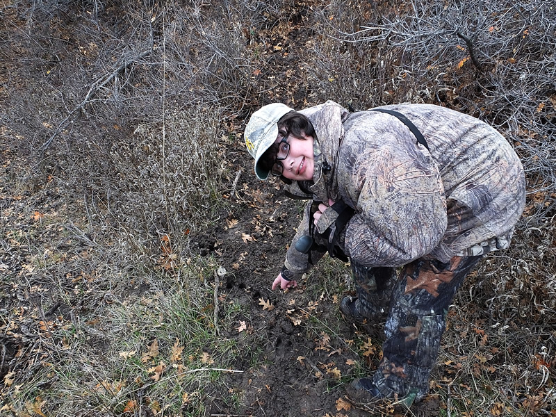 KB showing me elk track