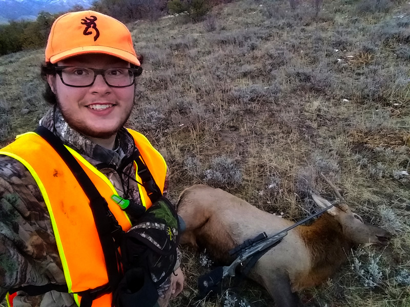 Dallen with Spike Elk