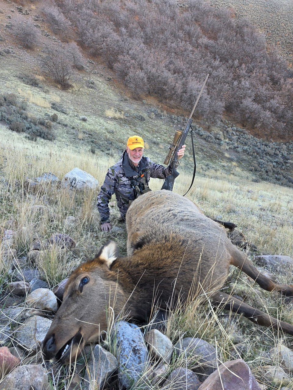 X-Bolt 2 in 28 Nosler with my 2025 Durst Mtn CWMU cow elk.