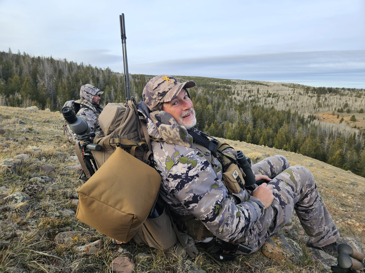 Dad and Dallen glassing